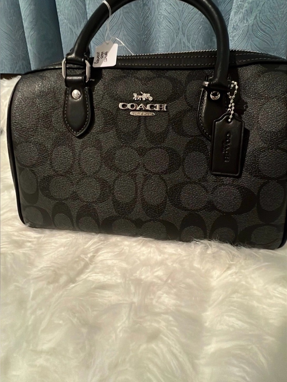 Coach Black Signature Rowan